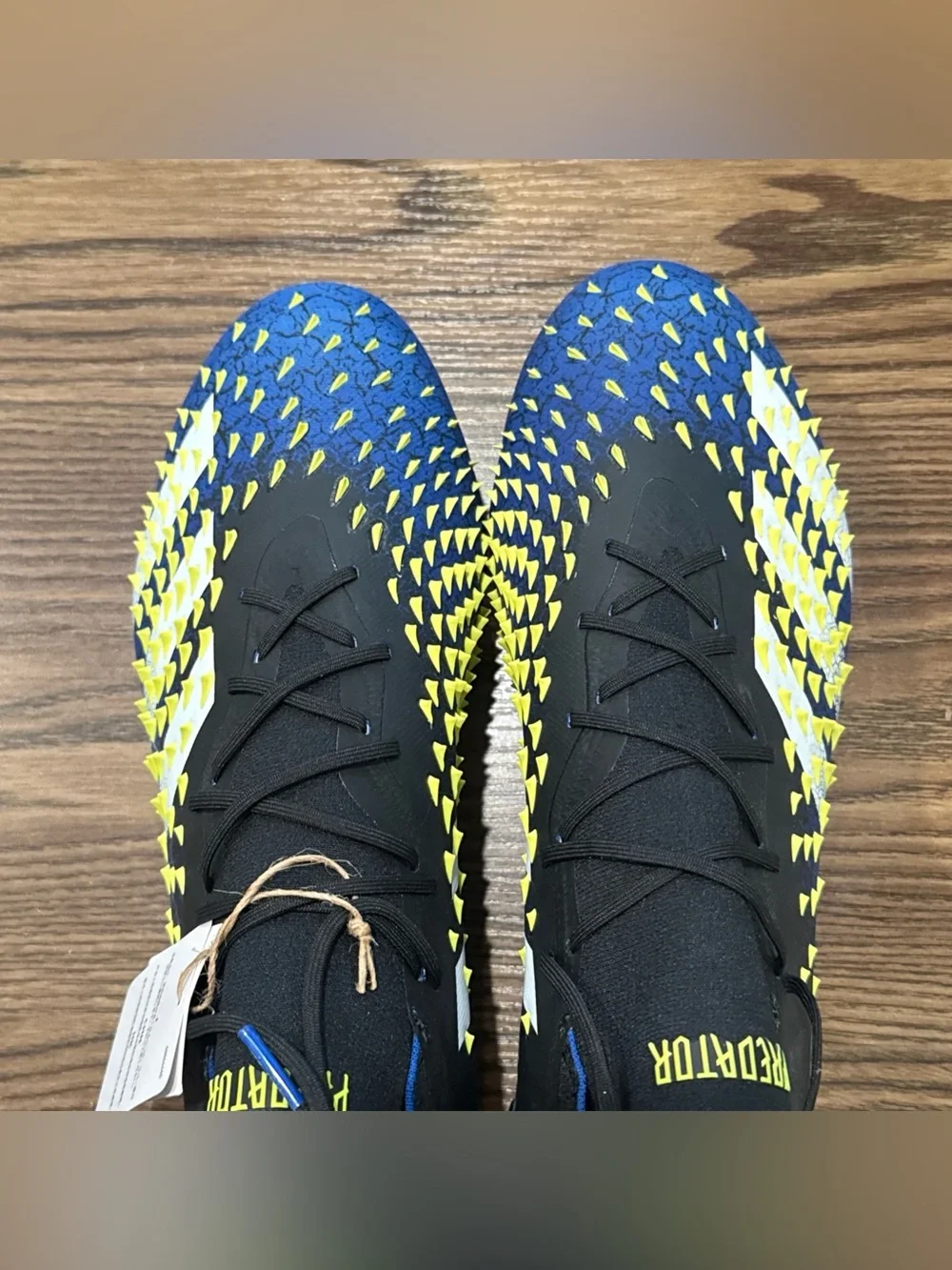 Men’s Size 11.5 Adidas Predator Freak.1 SG Soccer Cleats FY0747 Blue/Black NEW